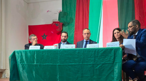 Il Console Naccari alla presentazione del progetto Maalema "sartoria artigianale tessile marocchina"