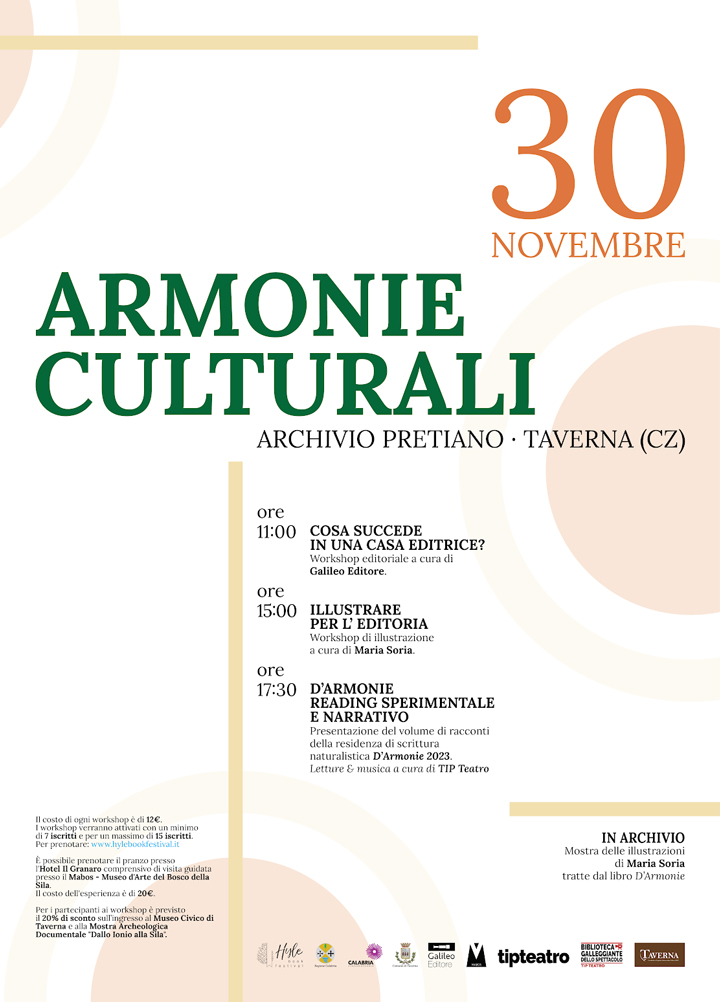 Il 30 novembre si presenta il libro "D'Armonie – Racconti d'Autore"