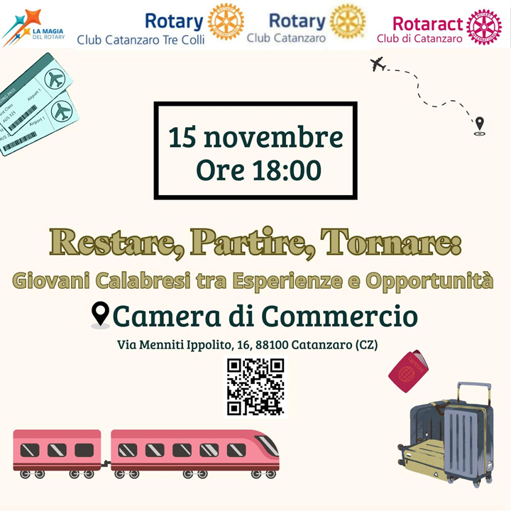 Il caminetto Rotary su "Restare, partire, tornare"