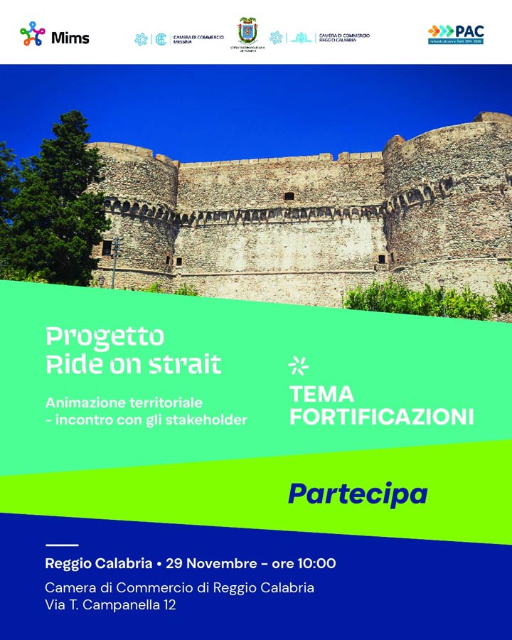 Ride On Strait, la Camera di Commercio avvia fase di consultazione con gli stakeholder