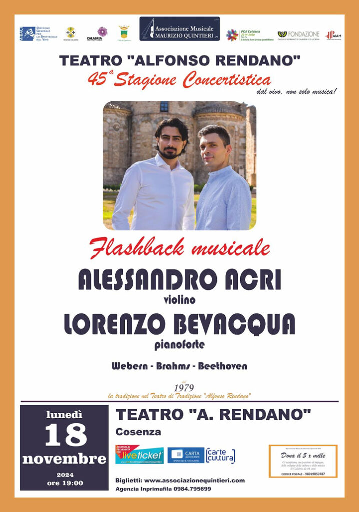 Al Rendano il concerto "Flashback musicale"