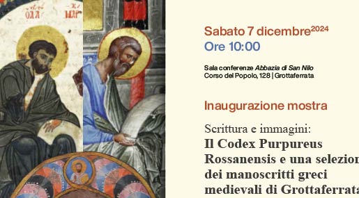 Il Codex Purpureus Rossanensis protagonista in una mostra a Grottaferrata