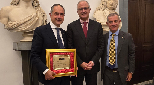 Domenico Naccari premiato in Campidoglio come "Miglior Console dell'anno 2024"