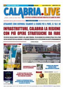 Calabria.Live quotidiano lunedì 2 dicembre 2024