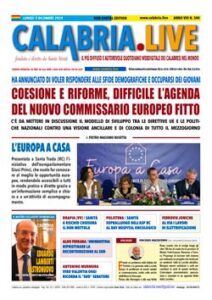 Calabria.Live quotidiano lunedì 9 dicembre 2024