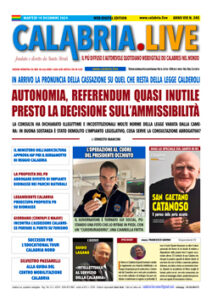 Calabria.Live quotidiano martedì 10 dicembre 2024