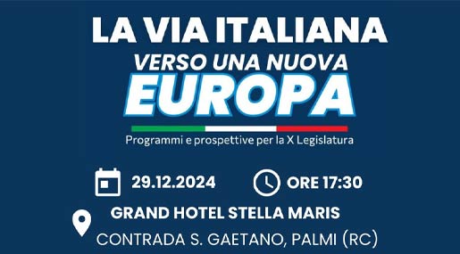 La via italiana verso una nuova Europa farà tappa a Palmi