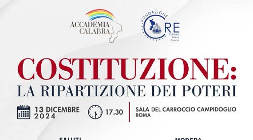 Al Campidoglio si discute di Costituzione e ripartizione dei poteri