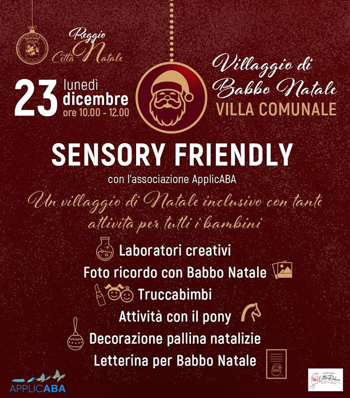 Lunedì s'inaugura il Sensory Friendly, il villaggio inclusivo