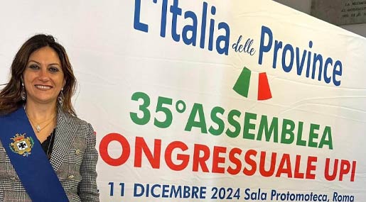 La Presidente Succurro: Auspico riforma per valorizzare le Province