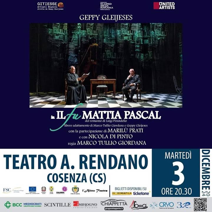 Al Rendano in scena "Il fu Mattia Pascal"