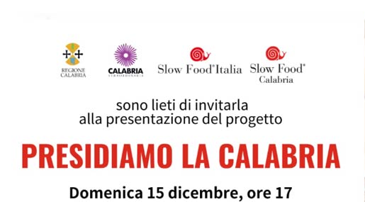 Domenica a Saracena Regione e Slow Food presentano il progetto "Presidiamo la Calabria"