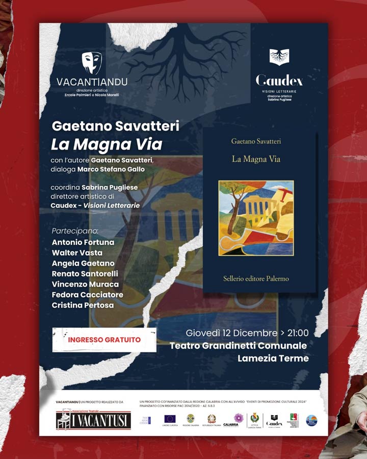 LAMEZIA - Gaetano Savatteri presenta "La Magna Via"