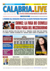 Calabria.Live quotidiano lunedì 20 gennaio 2025