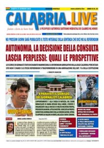 Calabria.Live quotidiano sabato 25 gennaio 2025