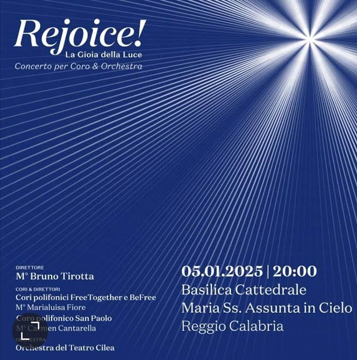 Domenica il concerto "Rejoice!"