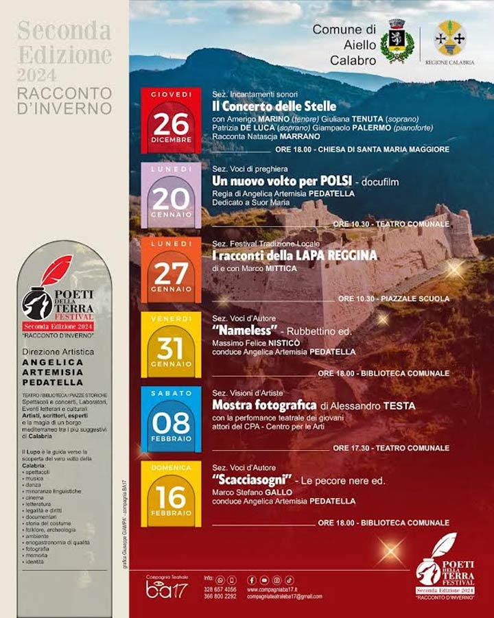 Ad Aiello Calabro la seconda edizione del Festival "Poeti della Terra"