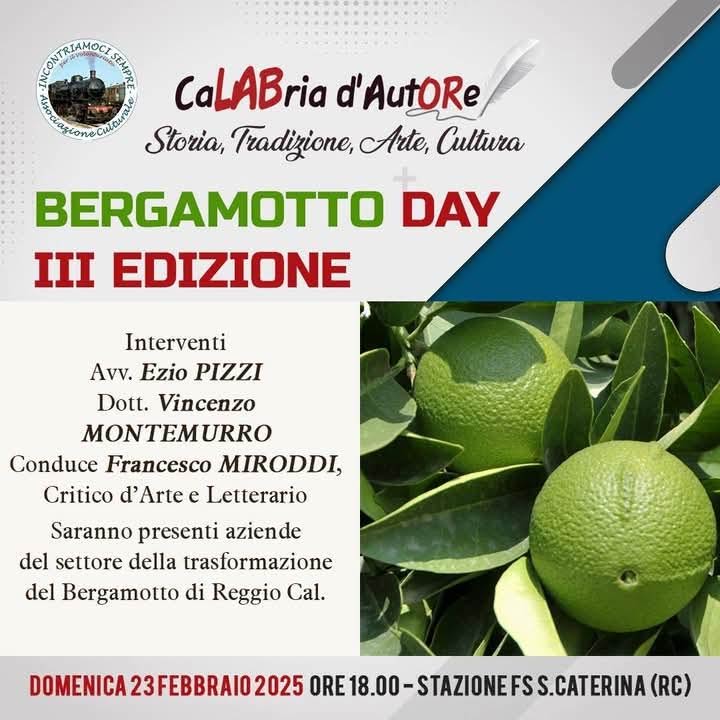 REGGIO - Domenica si celebra il "Bergamotto Day"