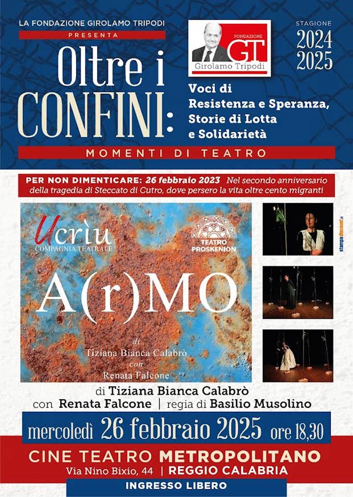 REGGIO - Mercoledì lo spettacolo "A(r)mo"