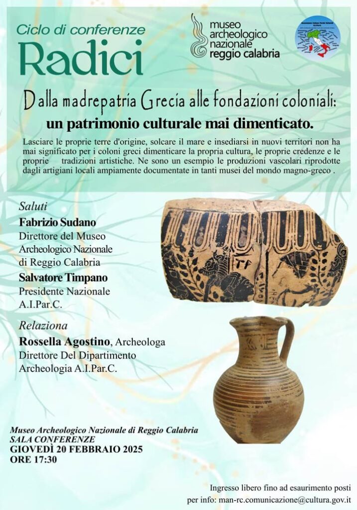 Al MArRC l'incontro "Dalla madrepatria Grecia alle fondazioni coloniali"