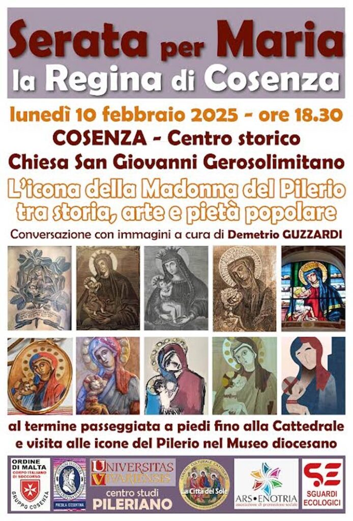 COSENZA - Lunedì la conversazione sull'icona della Madonna del Pilerio