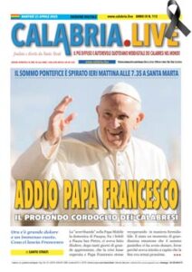Calabria.Live quotidiano martedì 22 aprile 2025