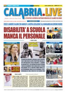 Calabria.Live quotidiano lunedì 21 aprile 2025