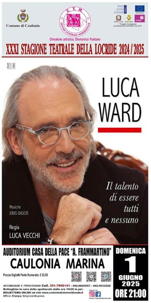 CAULONIA MARINA (RC) - Domenica Luca Ward in “Il talento di essere tutti e nessuno"