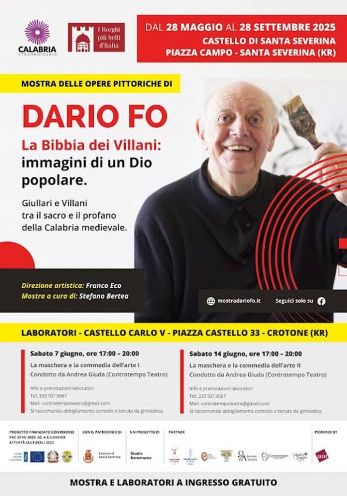 SANTA SEVERINA (KR) - La mostra "Dario Fo. La Bibbia dei villani"