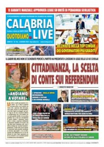 Calabria.Live quotidiano giovedì 5 giugno 2025