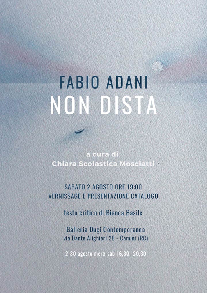 CAMINI - La mostra "Non dista" di Fabio Adani