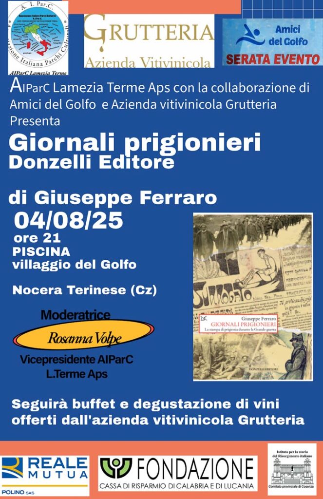 NOCERA TERINESE (CZ) - Si presenta il libro "Giornali prigionieri"