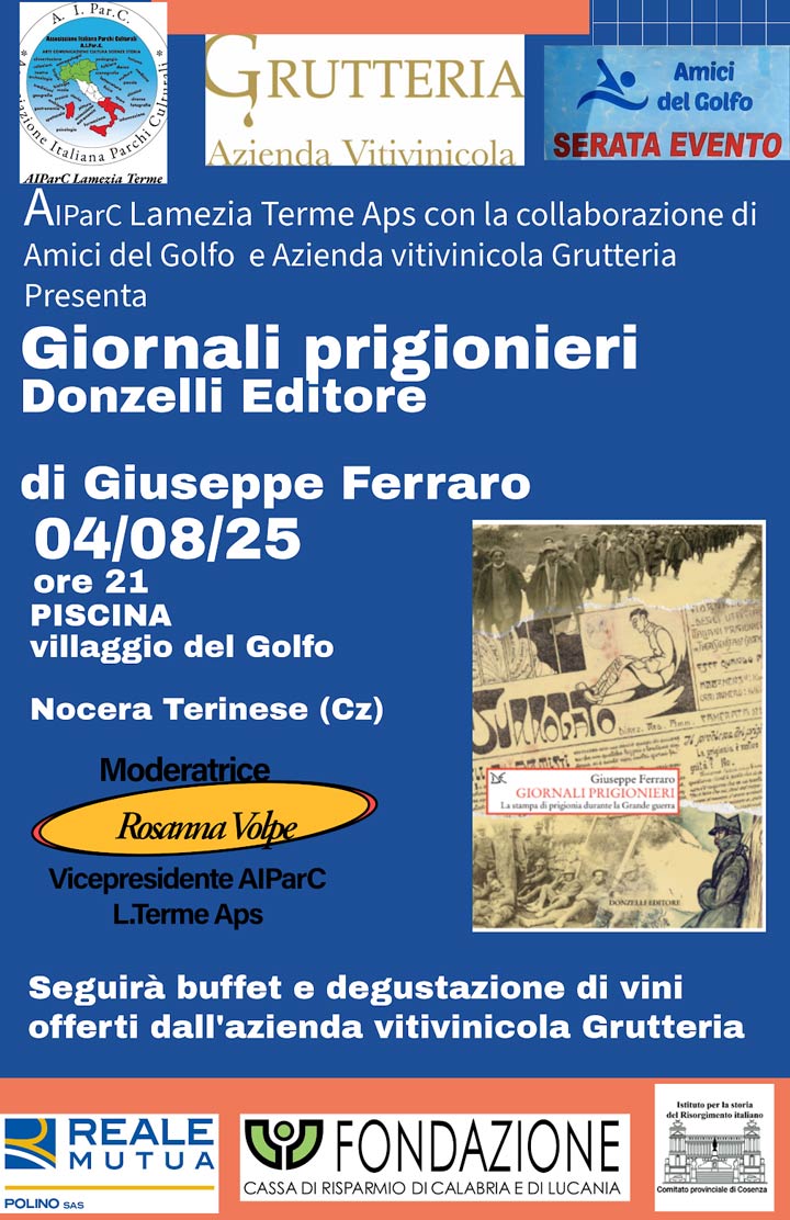 NOCERA TERINESE (CZ) - Si presenta il libro "Giornali prigionieri"