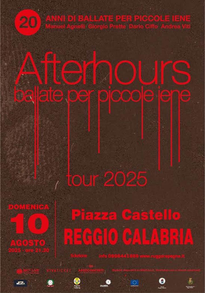 A Reggio il concerto degli Afterhours