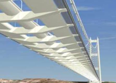 Il rendering del Ponte sullo Stretto