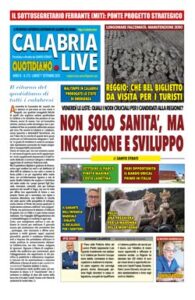 Calabria.Live quotidiano lunedì 1° settembre 2025