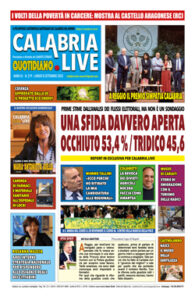 Calabria.Live quotidiano lunedì 8 settembre 2025