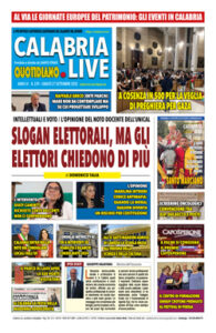 Calabria.Live quotidiano sabato 27 settembre 2025