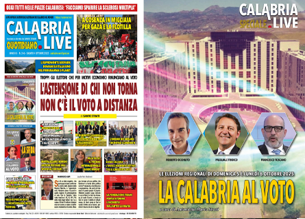 Calabria.Live quotidiano del 4 ottobre e Speciale Elezioni