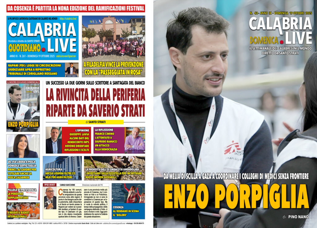 Calabria.Live domenica 19 ottobre 2025