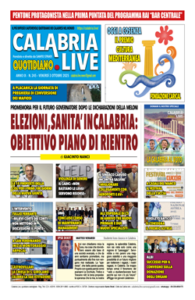 Calabria.Live quotidiano venerdì 3 ottobre 2025