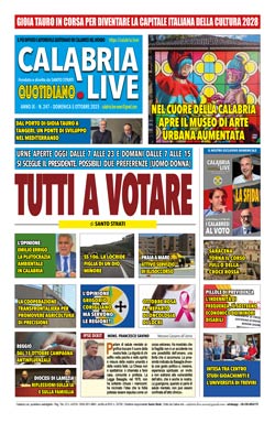 Calabria.Live quotidiano domenica 5 ottobre 2025