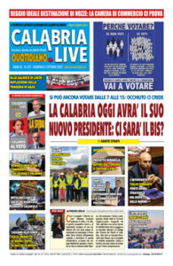 Calabria.Live quotidiano lunedì 6 ottobre 2025