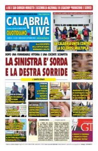 Calabria.Live quotidiano mercoledì 8 ottobre 2025