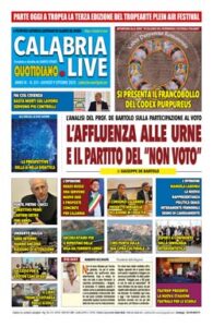 Calabria.Live quotidiano giovedì 9 ottobre 2025