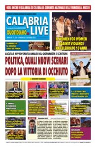 Calabria.Live quotidiano domenica 12 ottobre