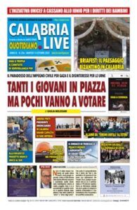 Calabria.Live quotidiano martedì 14 ottobre 2025