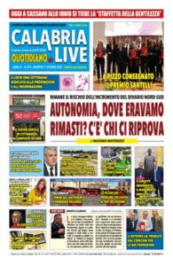 Calabria.Live quotidiano martedì 21 ottobre 2025