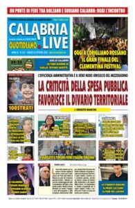 Calabria.Live quotidiano sabato 25 ottobre 2025