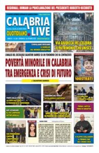 Calabria.Live quotidiano domenica 26 ottobre 2025